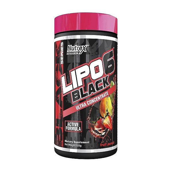 Lipo 6 Black Ultra Concentrado Em Pó 120G - Fruit Punch - Nutrex