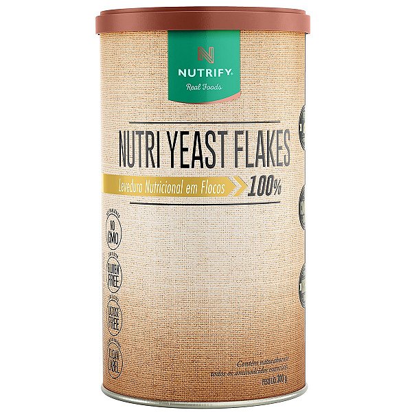 Nutritional Yeast Flakes Levedura Nutricional em Flocos 300g - Nutrify