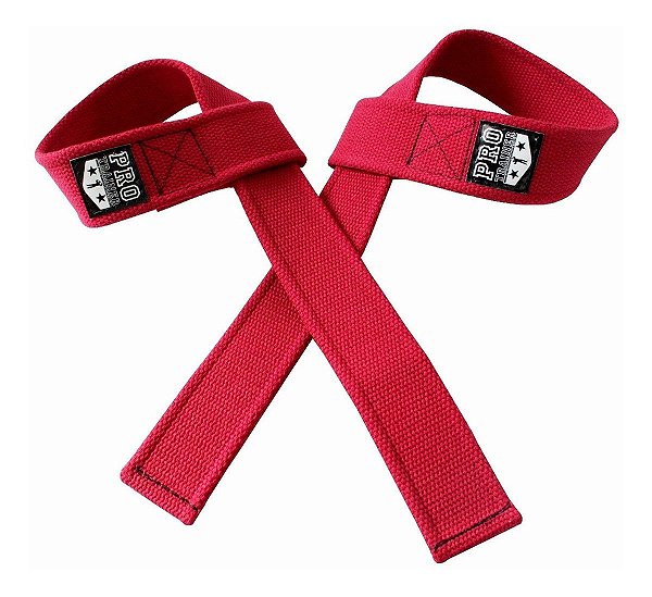 Strap Fita Luva Pro Antiderrapante - Vermelho - ProTrainer