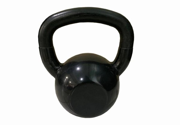 Kettlebell Emborrachado - 18kg - Preto