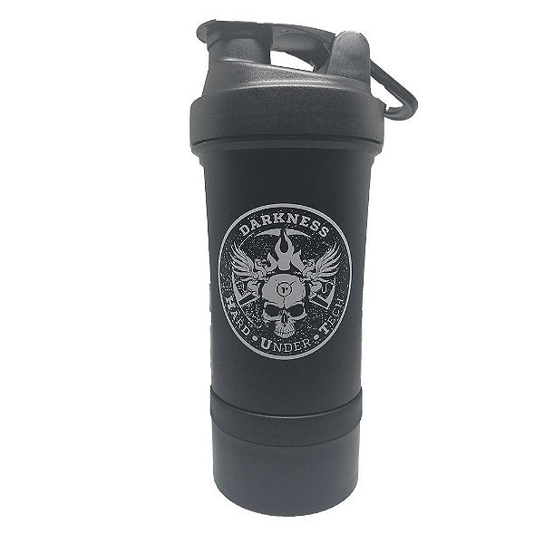 Coqueteleira Darkness 2 Doses 500ml Integralmédica - Preta