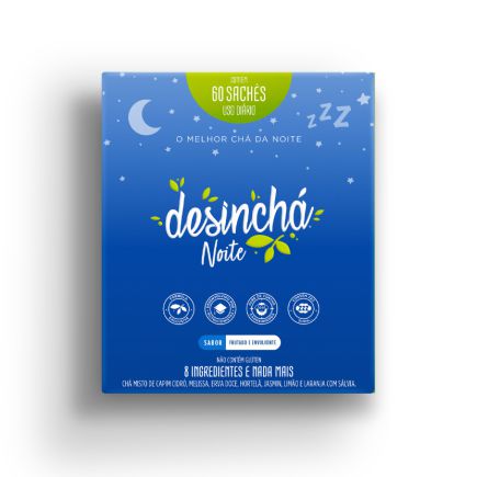 Chá Desinchá Noite 60 Saches Desinchá