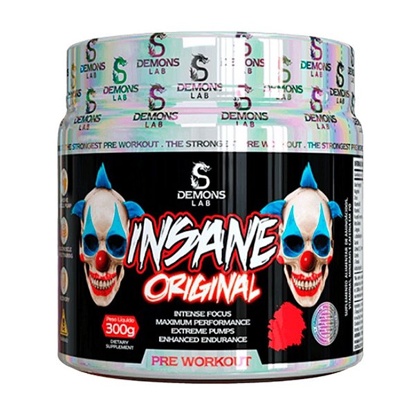 Pre Treino Insane Original Grape 300g - Demons Lab