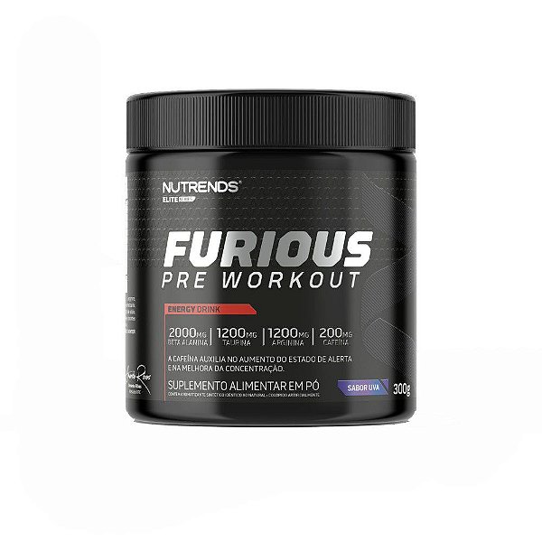 Pre Treino Furious Pre Workout Uva 300g - Nutrends