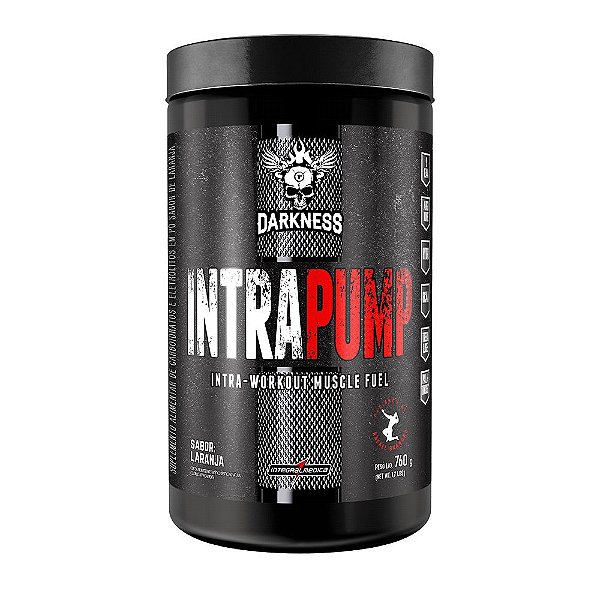 Intra Treino Intra Pump 9 EAA Aminoácidos Hidratação Muscular Laranja 760g - Darkness
