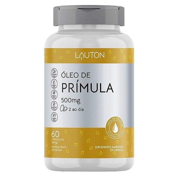 Óleo de Prímula 500mg 60 Caps - Lauton