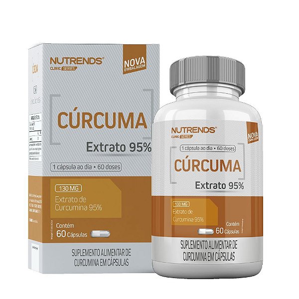 Cúrcuma Extrato 95% 130mg 60 Caps - Nutrends