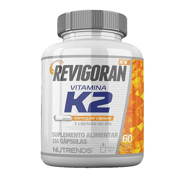 Revigoran Vitamina K2 MK7 Menaquinona 60 Caps - Nutrends
