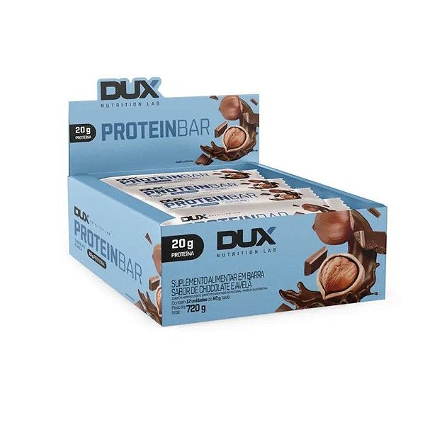 Barra de Proteina Protein Bar Choco Avela 12un Dux Nutrition