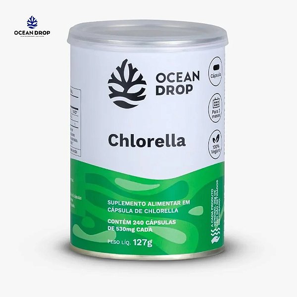 Chlorella Clorella 530mg 240 Caps - Ocean Drop