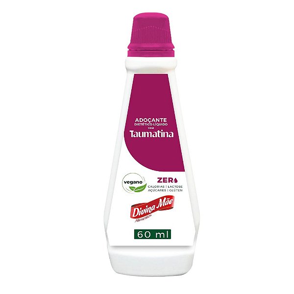 Adoçante Taumatina Natural Zero em Liquido 60ml - Divina Mãe