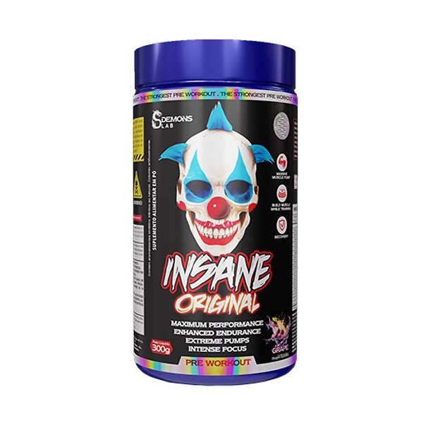 Pré Treino Insane Original Grape 300g - Demons Lab