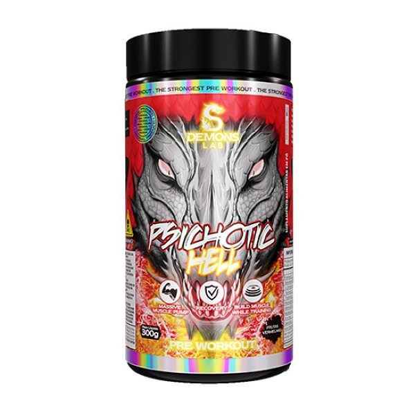 Pre Treino Psichotic Hell Frutas Vermelhas 300g - Demons Lab