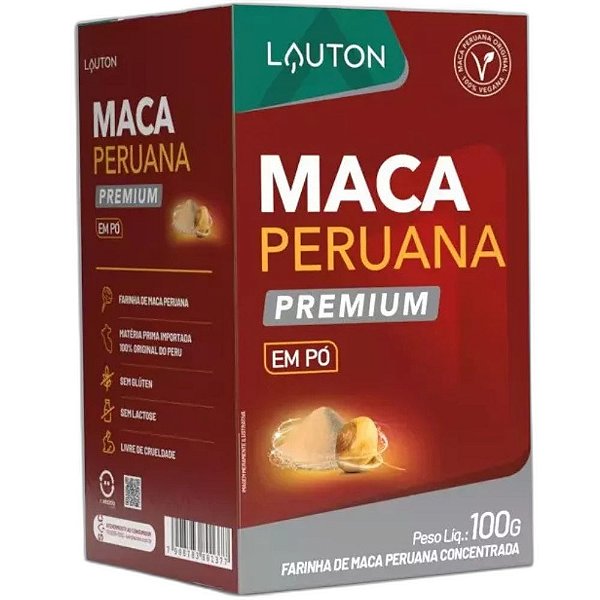 Farinha Maca Premium Concentrada 100g - Lauton