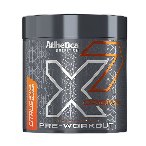 Pre Treino X7 Original Citrus Laranja Limão 300g Atlhetica
