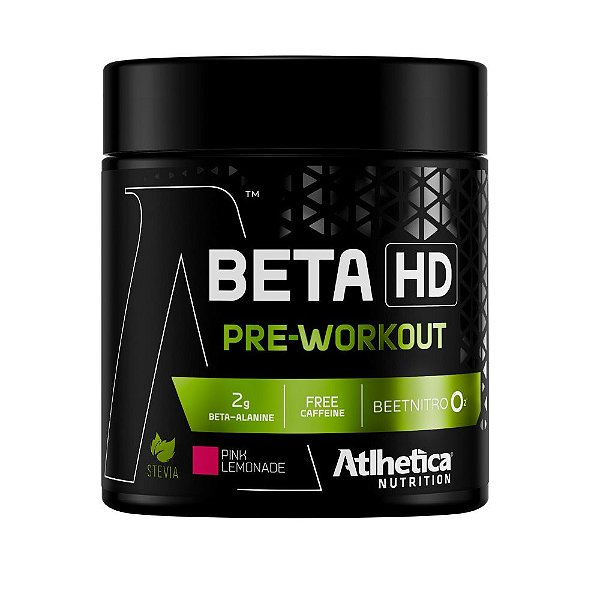 Pre Treino Beta HD Sem Cafeina Pink Lemonade 240g Atlhetica