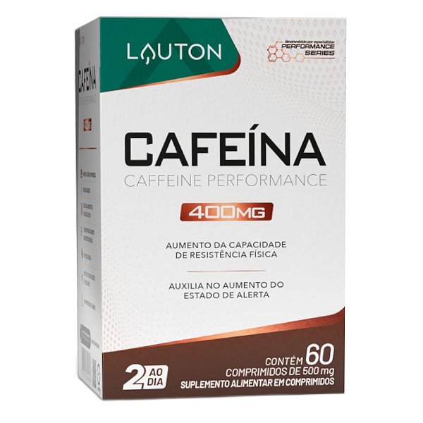 Cafeina 400mg Termogenico 60Tabs - Lauton
