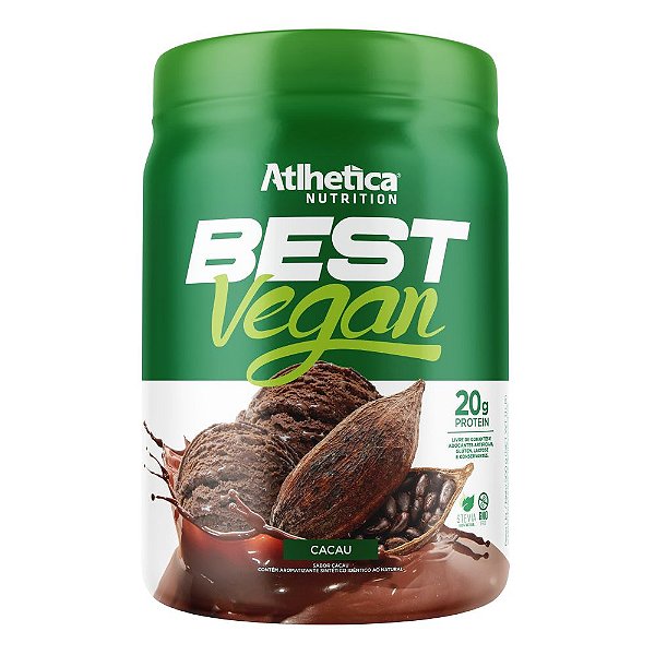 Best Vegan Isolado Proteina Vegana Cacau 500g - Atlhetica