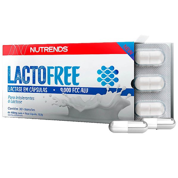 Enzima Lactase Lacto Free 450Mg 30 Caps - Nutrends
