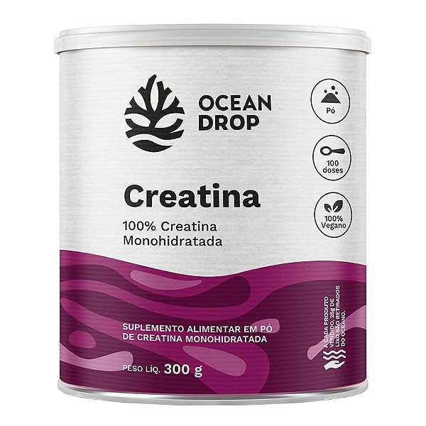 Creatina Monohidratada Vegano 300g - Ocean Drop