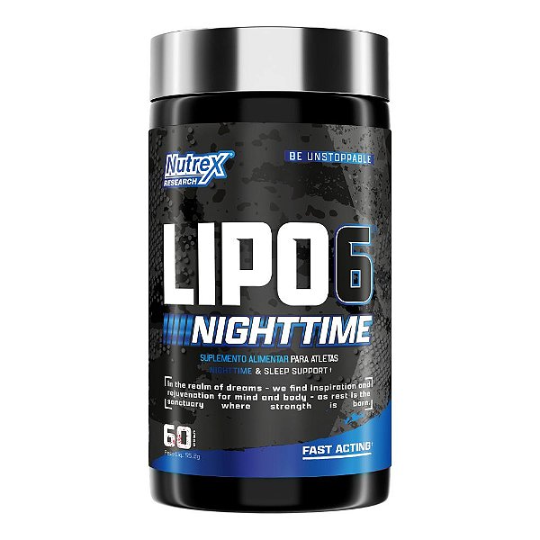 Termogenico Lipo 6 NightTime Sem Cafeina 60 Caps - Nutrex