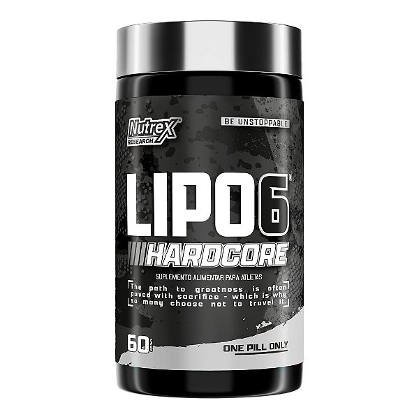 Termogenico Lipo 6 Hardcore Cafeina 60 Caps - Nutrex