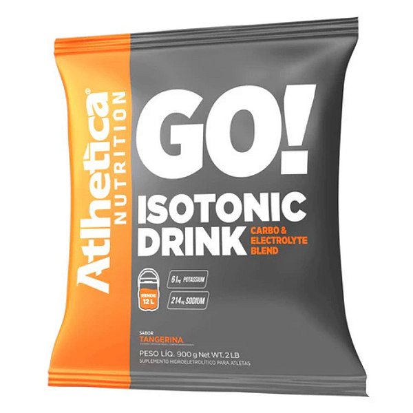 Go  Isotonico Eletrolitos Tangerina 900g - Atlhetica