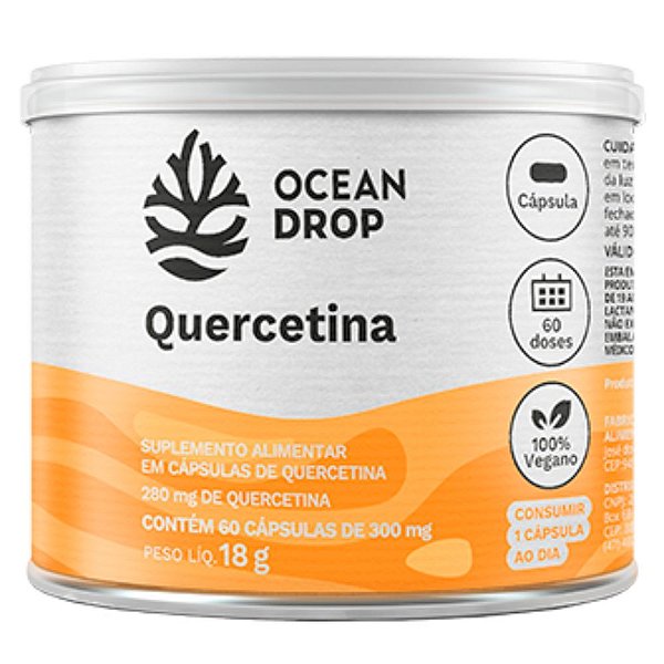 Quercetina Anidra 60 Caps 300 Mg - Ocean Drop