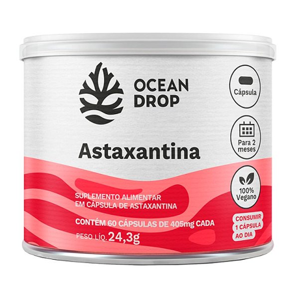 Astaxantina Vegetal 405 Mg 60 Caps - Ocean Drop
