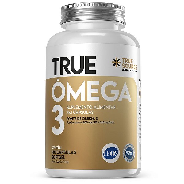 True Omega 3 Vitamina E 1000Mg 180 Caps - True Source