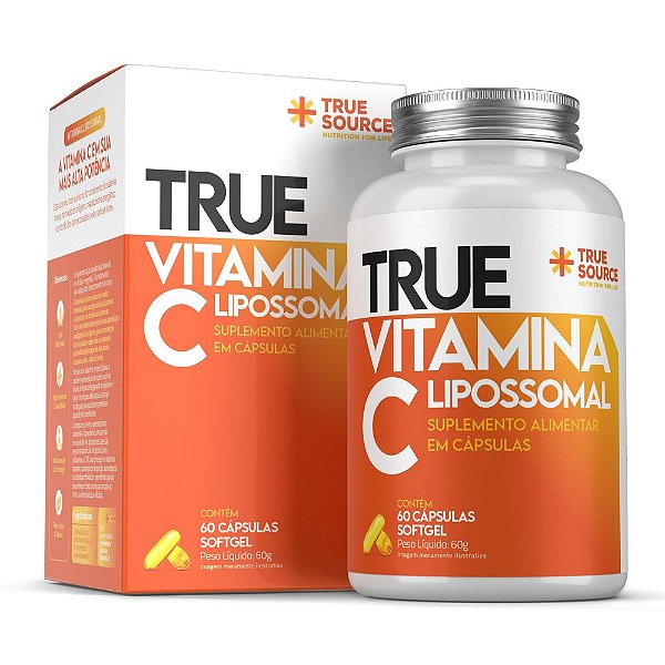 True Vitamina C Lipossomal 60 Caps - True Source