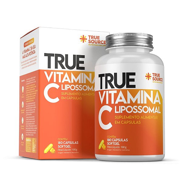 True Vitamina C Lipossomal 180 Caps - True Source