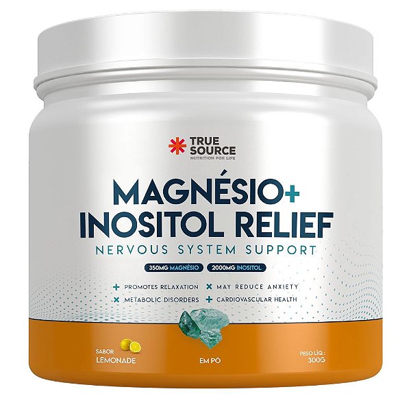 Magnesio Inositol Relief 1.0 300g Limonada - True Source