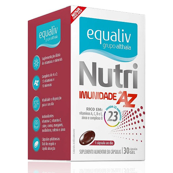 Nutri Imunidade AZ Vitaminas Minerais 30 Caps - Equaliv