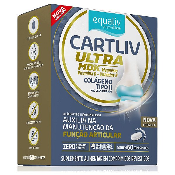 Cartliv Ultra Colageno Tipo II 60 Tabs - Equaliv