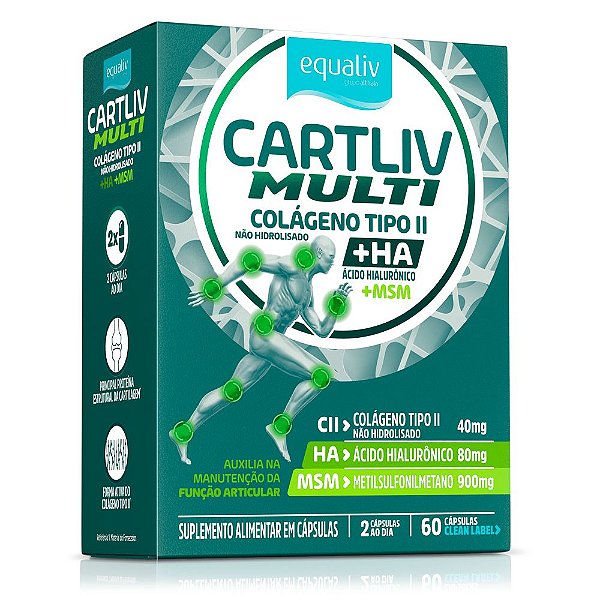 Cartliv Multi Colageno Tipo II 60 Tabs - Equaliv