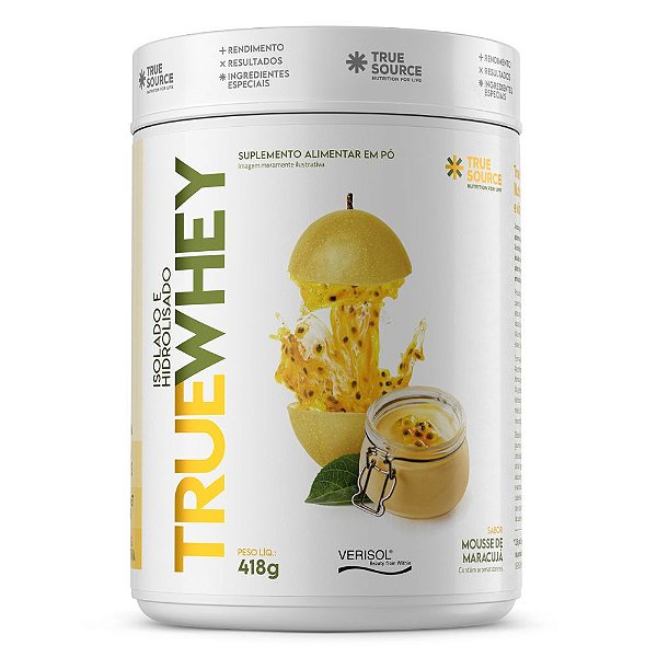 True Whey Protein Isolado Mousse Maracuja 418g - True Source