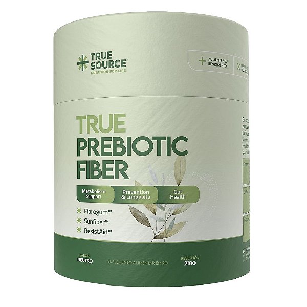 True Prebiotic Fiber Sabor Neutro 210g - True Source