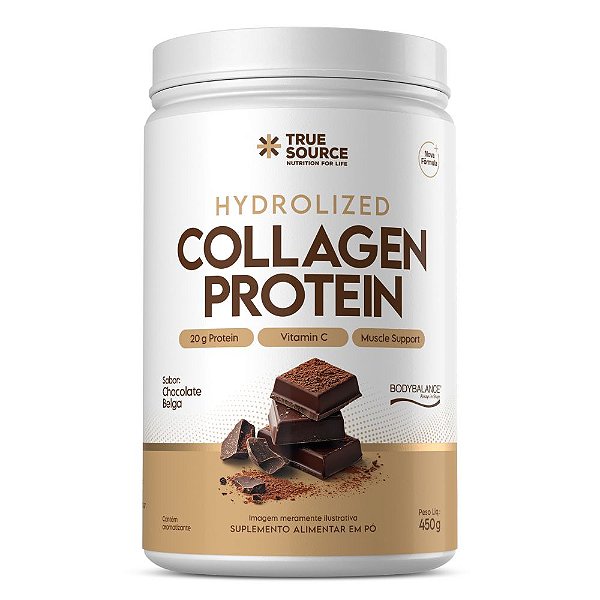 Collagen Protein Bodybalance Chocolate Belga 450g True Source