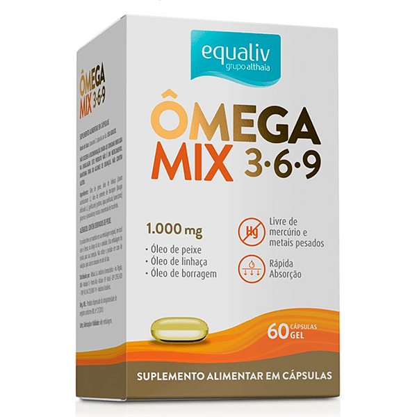 Omega Mix Omega 3 1000Mg 60 Caps Gel - Equaliv