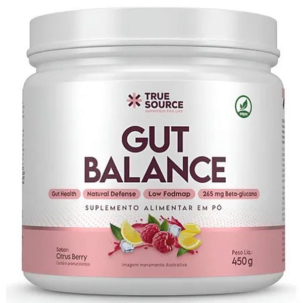 Gut Balance Glutamina Citrus Berry 450g - True Source