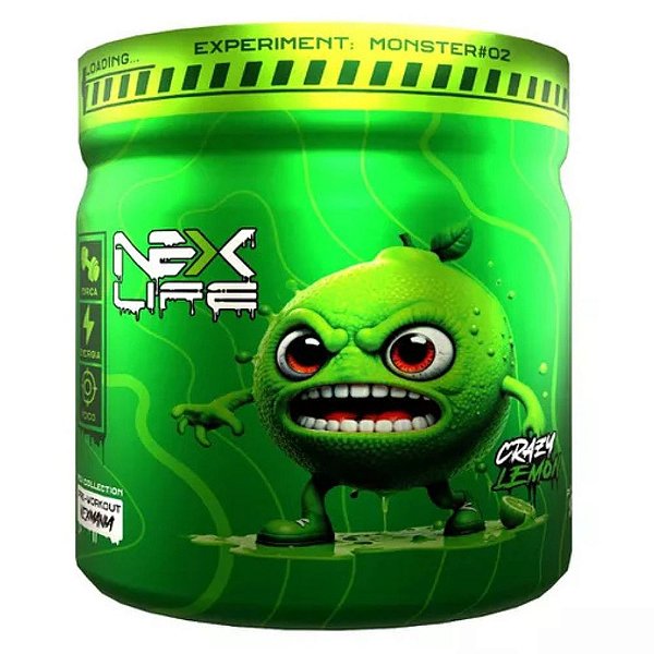 Pre Treino Cafeina 280Mg Limao 300g - Nex Life