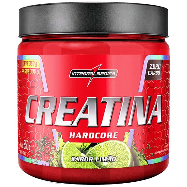Creatina Hardcore Limao 350g - Integralmedica