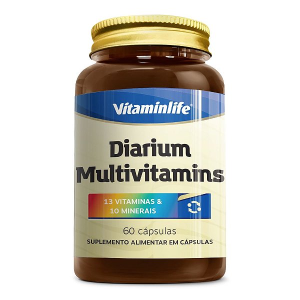 Diarium Multivitamins Vitaminas Minerais 60 Caps Vitaminlife