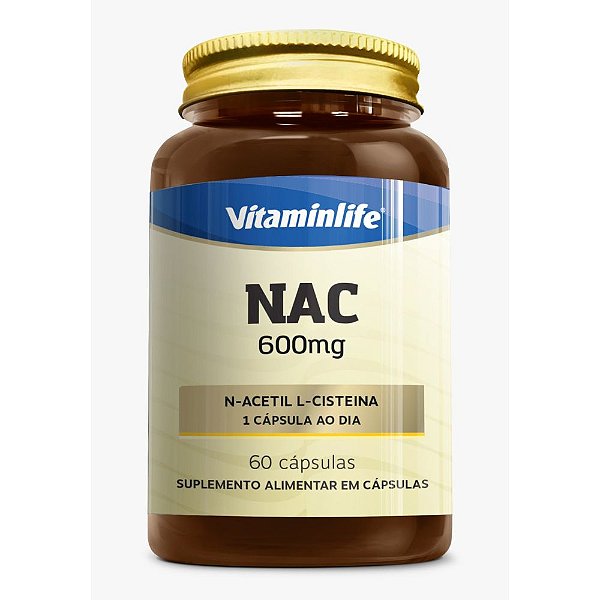 Nac N Acetil L Cisteina 600Mg 60Caps - Vitaminlife