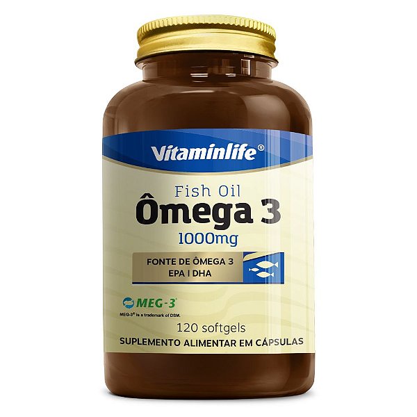 Omega 3 Fish Oil 1000 Mg 120 Caps - Vitaminlife