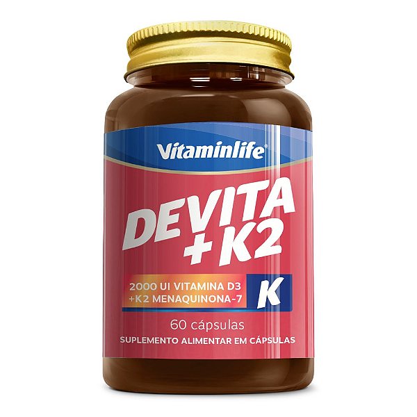 Devita K2 D3 Menaquinona-7 2000Ui 60 Caps - Vitaminlife