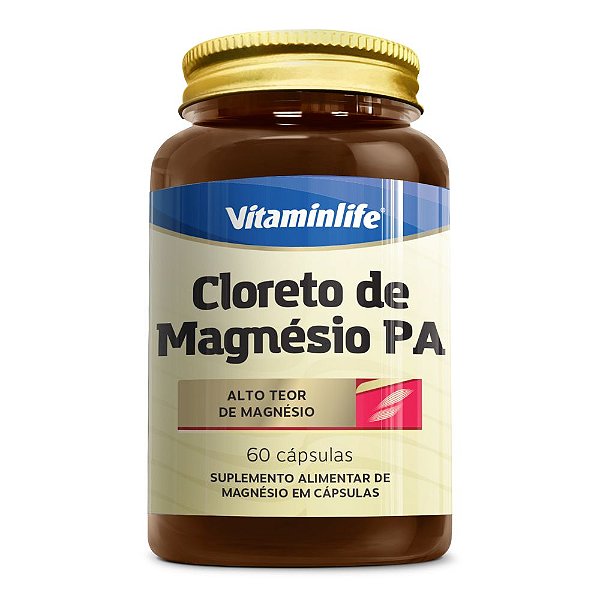 Cloreto de Magnesio PA 60 Caps - Vitaminlife