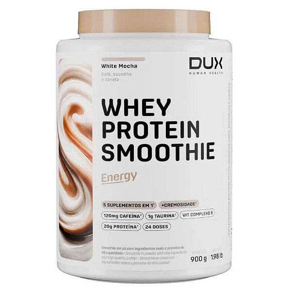 Whey Protein Smoothie Energy White Mocha 900g - Dux
