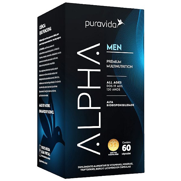 Alpha Men Multivitaminico 60 Capsulas Soft Gel - PuraVida